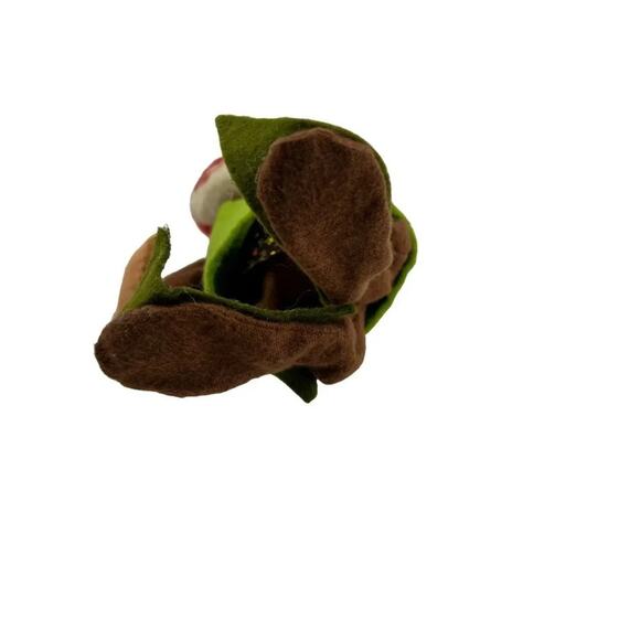 Annalee Mobilitee Vintage Christmas Gnome Elf Red Hat Green Vest Poseable 1971 - Picture 6 of 8